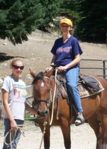 Outdoor Adventure Idaho Mom Rides a Horse